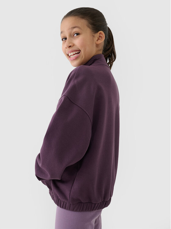 4F 4F Bluza IN MOTION Fioletowy Oversize