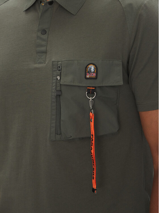 Parajumpers Parajumpers Polo Rescue 25SMPMPORE10 Zielony Regular Fit