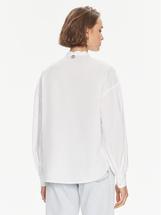 TWINSET TWINSET Cămașă 241TP2080 Alb Relaxed Fit