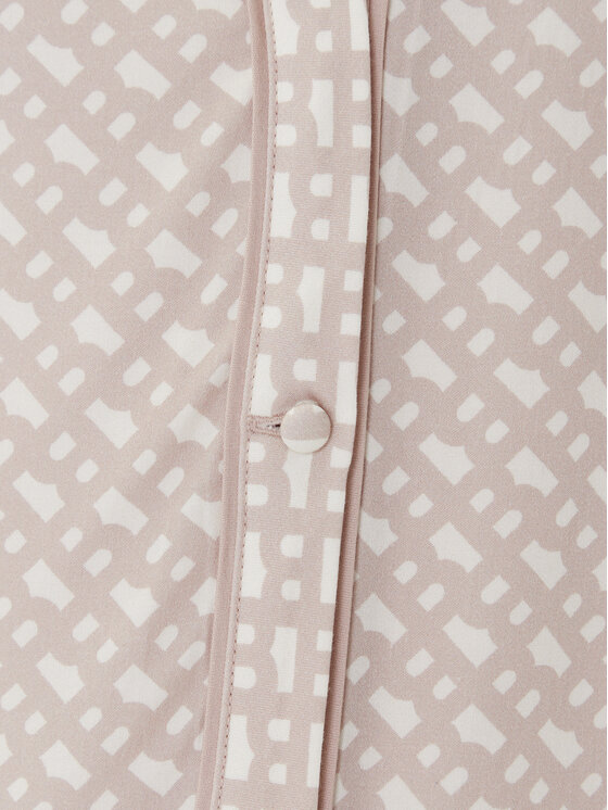 BOSS BOSS Zgornji del pižame Sateen 50545615 Bež Relaxed Fit