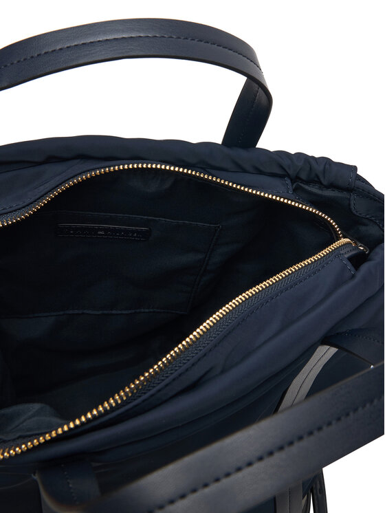 Tommy Hilfiger Tommy Hilfiger Plecak Th Soft Nylon Tote/Backpack AW0AW19029 Granatowy