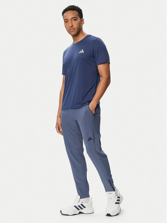 adidas adidas Spodnji del trenirke D4T Workout KS6397 Modra Regular Fit