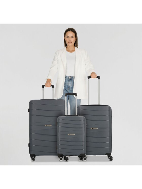 cocoono cocoono Komplet walizek 315312 Szary