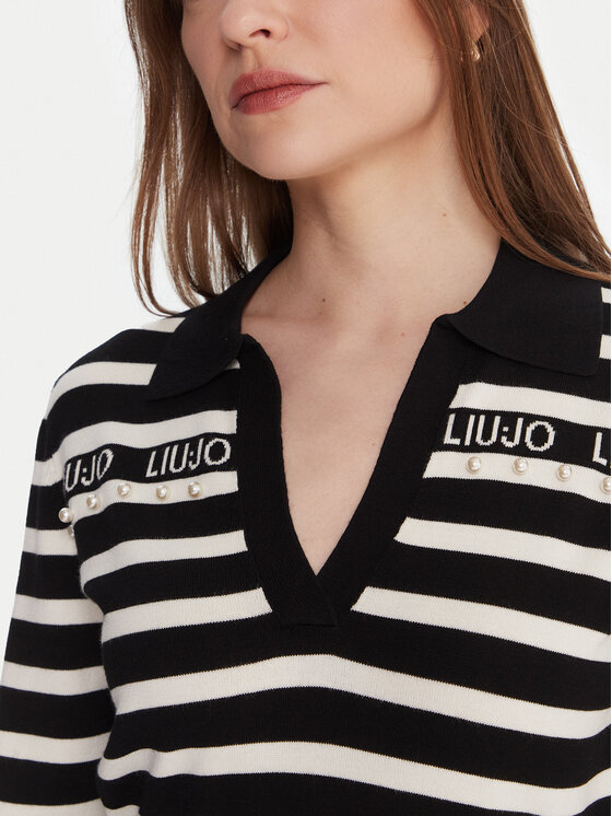 Liu Jo Liu Jo Trikotāžas kleita TF5215 MS63L Melns Regular Fit