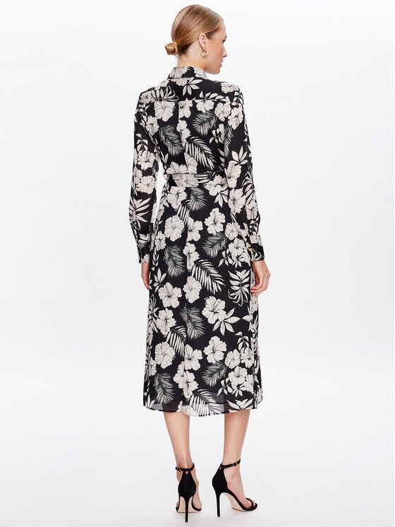 PINKO Pinko Φόρεμα πουκάμισο 100909 A0OF Μαύρο Regular Fit