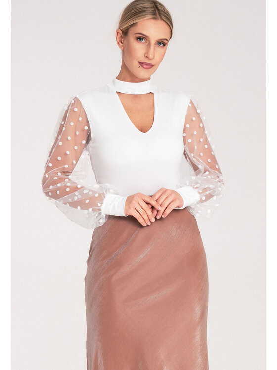 FIGL FIGL Body M1081 Biały Fitted Fit
