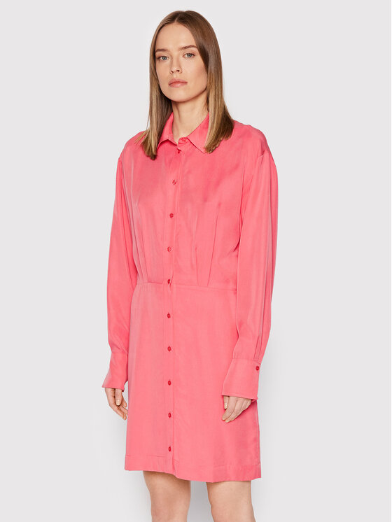 Samsøe Samsøe Samsøe Samsøe Рокля тип риза Liz F22100179 Розов Regular Fit