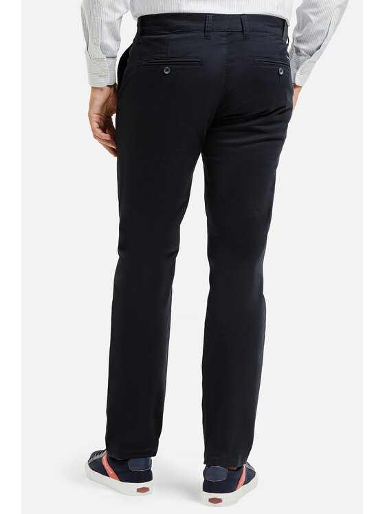 Cross Jeans Cross Jeans Chinosy F 194-736 Granatowy Tapered Leg