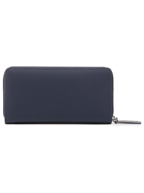Lacoste Lacoste Liels sieviešu maks L Zip Wallet NF2900PO Tumši zils