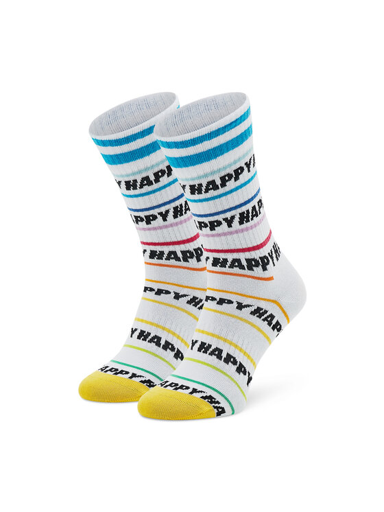 Happy Socks Ilgos Unisex Kojinės ATHAP29-1300 Balta
