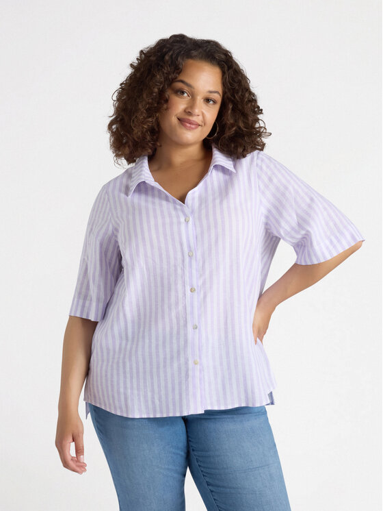 Fiorella Rubino Fiorella Rubino Koszula 5128T001372N0S1 Fioletowy Regular Fit