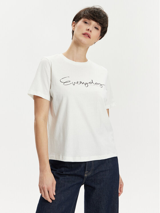 JDY JDY Тишърт Molly 15311675 Бял Regular Fit