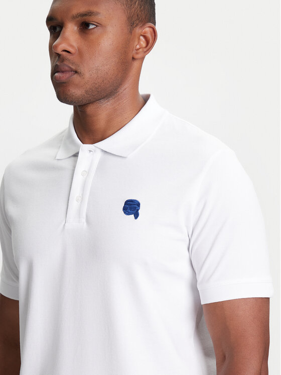 KARL LAGERFELD KARL LAGERFELD Polokošeľa 745022 553231 Biela Regular Fit