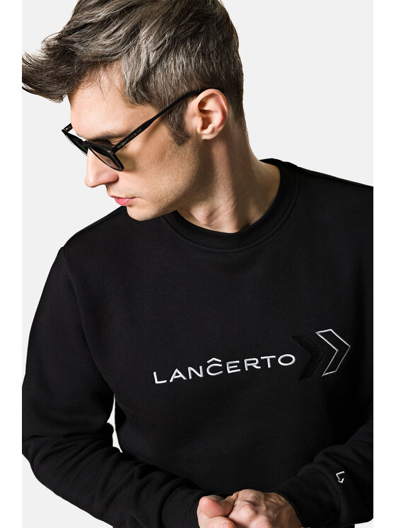 Lancerto Lancerto Bluza Brewer BL073222000028 Czarny Regular Fit
