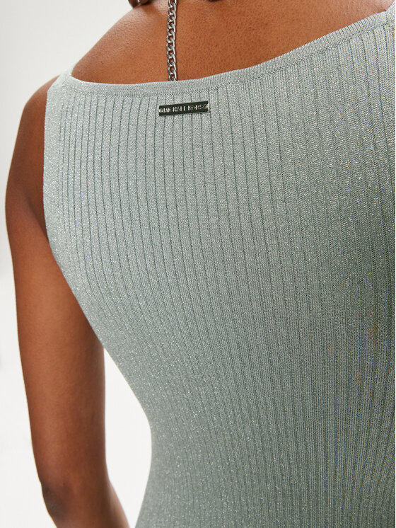 MICHAEL Michael Kors MICHAEL Michael Kors Φόρεμα υφασμάτινο MS482DMAFB Ασημί Slim Fit