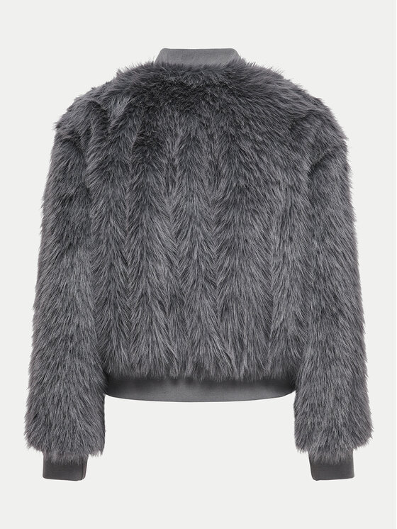 ONLY ONLY Pelzmantel Manny 15322405 Grau Regular Fit