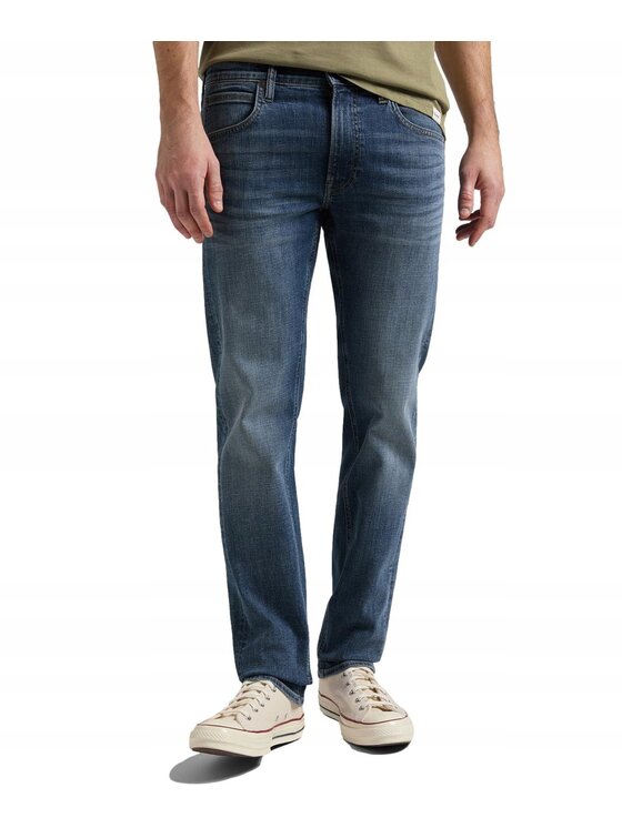 Lee Lee Jeansy DAREN ZIP FLY Niebieski Straight Fit