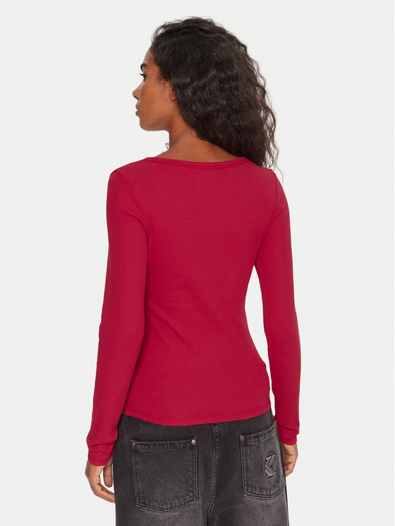 Tommy Jeans Tommy Jeans Bluza Essential DW0DW17990 Roza Slim Fit