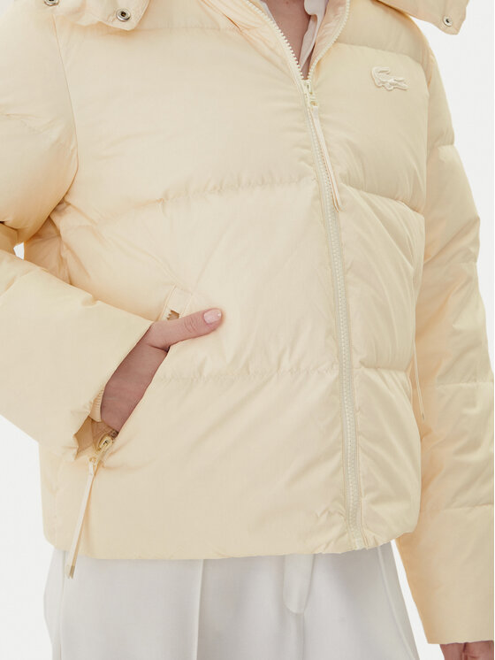 Lacoste Lacoste Daunenjacke BF3262 Écru Relaxed Fit