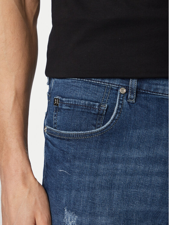 KARL LAGERFELD KARL LAGERFELD Jeansshorts 265590 562843 Blau Regular Fit