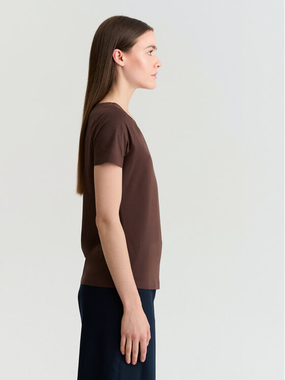 TATUUM TATUUM Blúzka MIKAJA 2 Hnedá Classic Fit