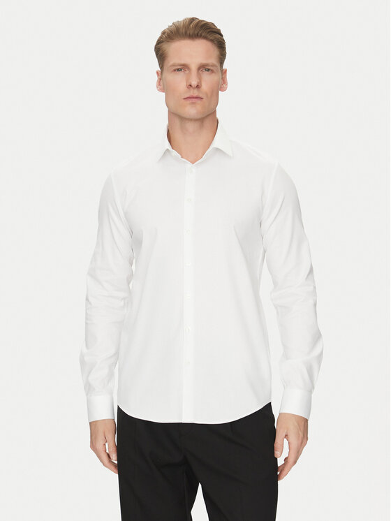 Calvin Klein Calvin Klein Cămașă K10K114298 Alb Slim Fit