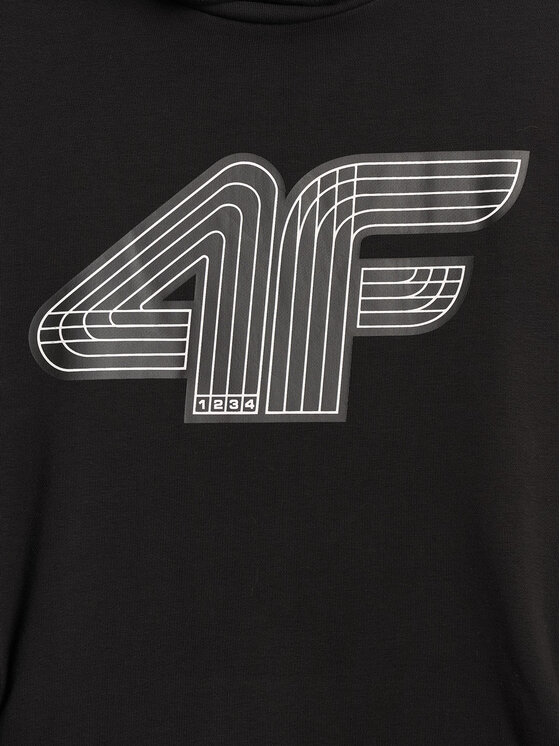4F 4F Bluza COMMERCIAL 3 Czarny Regular Fit