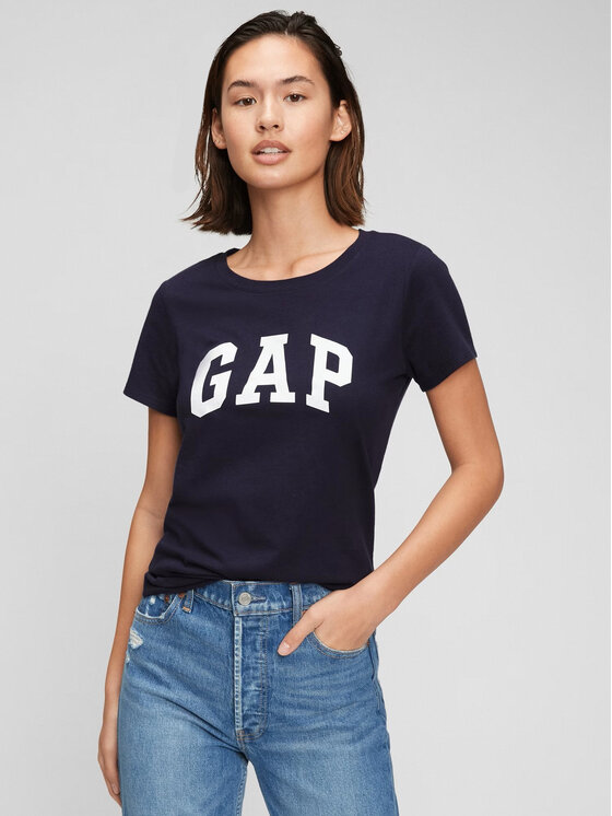 Gap T-krekls 268820-00 Tumši zils Regular Fit