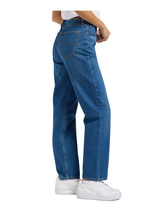 Lee Lee Jeansy 112363441 Niebieski Straight Fit