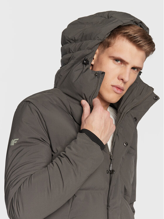 4F 4F Kurtka zimowa H4Z22-KUMP007 Zielony Regular Fit