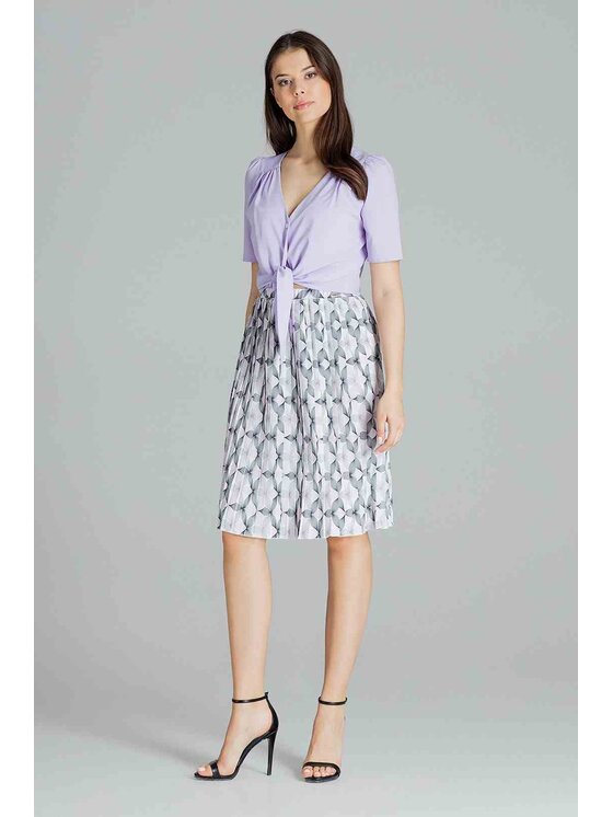 Lenitif Lenitif Bluzka L081 Różowy Regular Fit