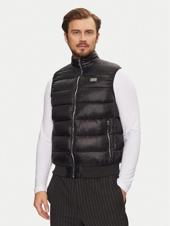 KARL LAGERFELD Športová vesta 505091 551590 Čierna Regular Fit