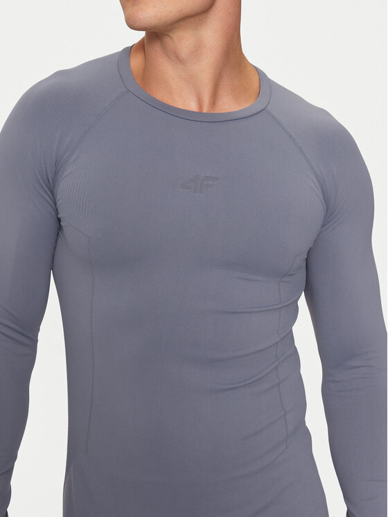 4F 4F Termoaktyvus apatinis trikotažas, viršus 4FWAW24USEAM172 Mėlyna Slim Fit