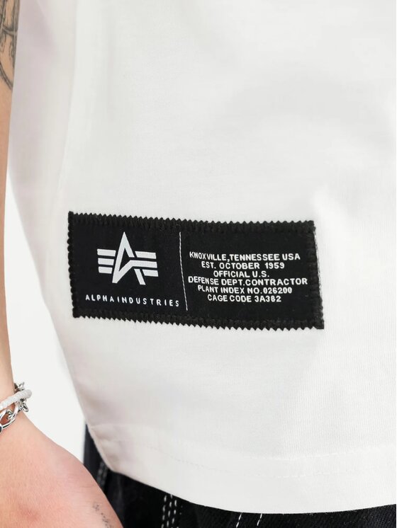 Alpha Industries Alpha Industries T-Shirt AI.258505 Biały Regular Fit