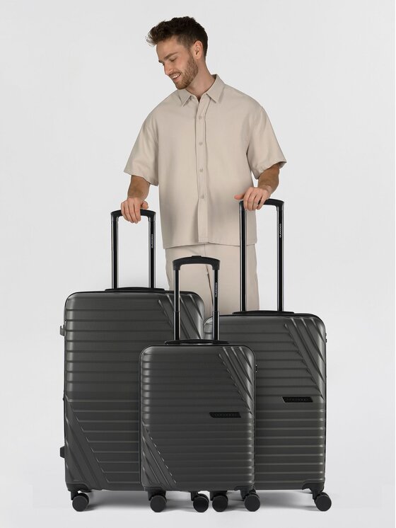 cocoono cocoono Komplet walizek 322988 Czarny