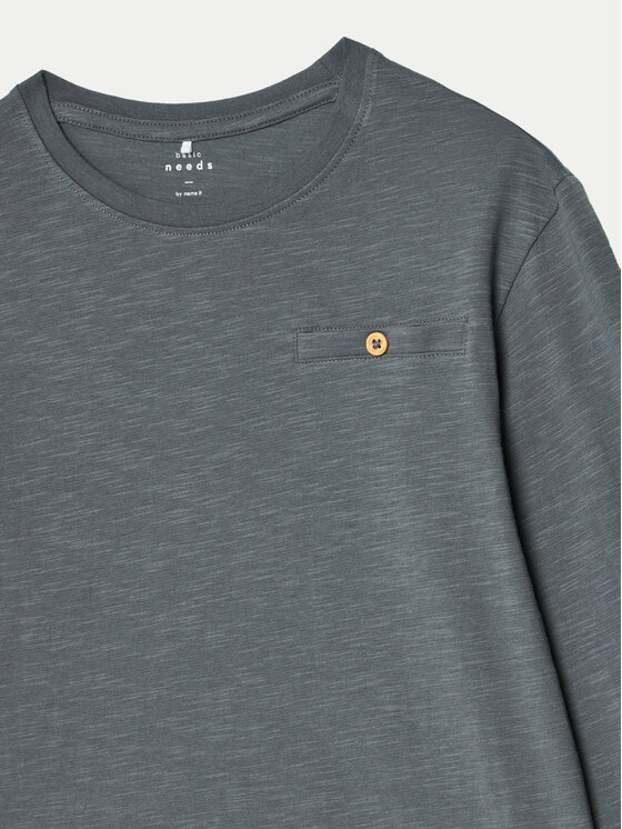 NAME IT NAME IT Μπλουζάκι 13238711 Γκρι Regular Fit