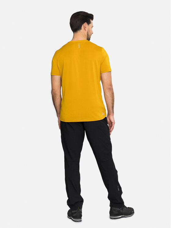Viking Viking T-Shirt Tover Żółty Regular Fit