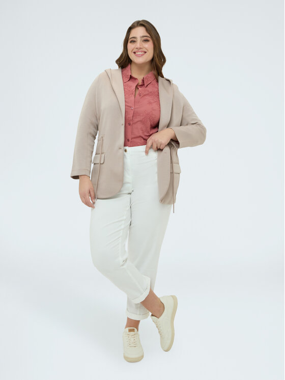 Fiorella Rubino Fiorella Rubino Bluza G863L009023N013 Szary Slim Fit