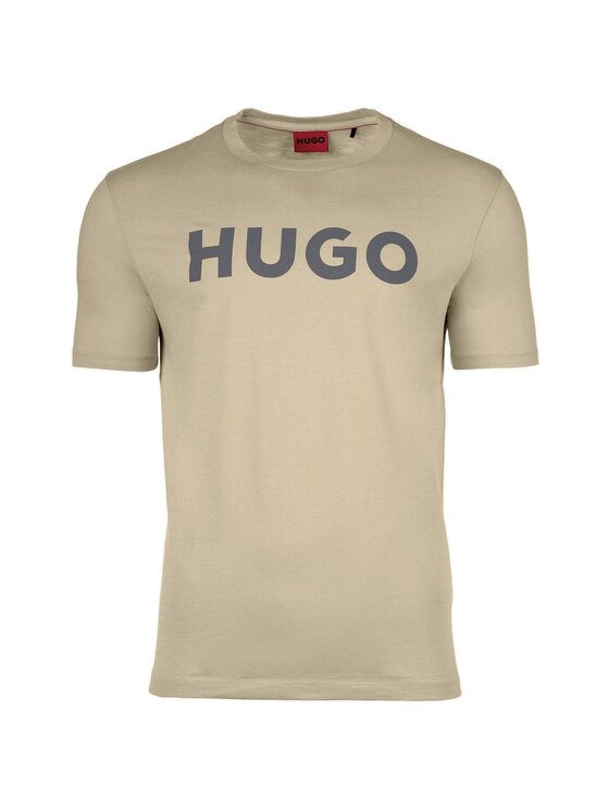 HUGO T-krekls Dulivio 50467556 Bēšs Regular Fit