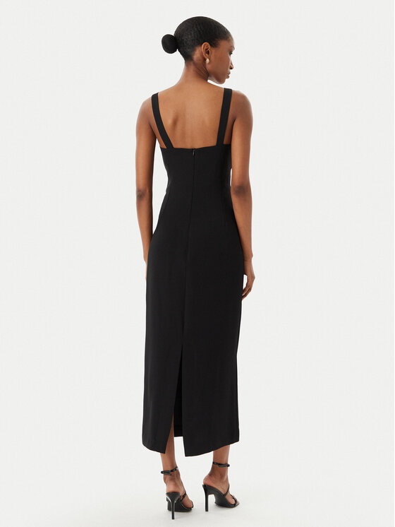 LOLA CASADEMUNT LOLA CASADEMUNT Sukienka koktajlowa MS2616048 Czarny Slim Fit