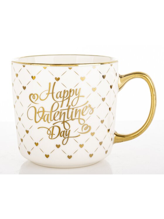 MIAhome MIAhome Kubek porcelanowy 385 ml VALENTINES DAY Biały