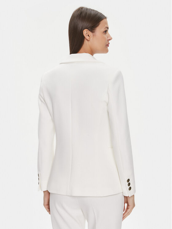 Marella Marella Σακάκι Lia 2413911024 Λευκό Regular Fit
