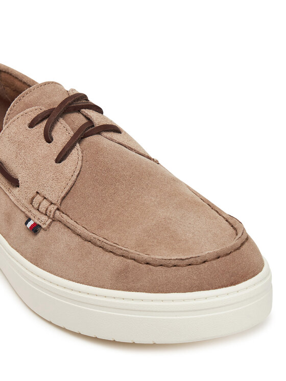Tommy Hilfiger Tommy Hilfiger Cipele Modern Light Hybrid Suede Boat S FM0FM05352 Smeđa