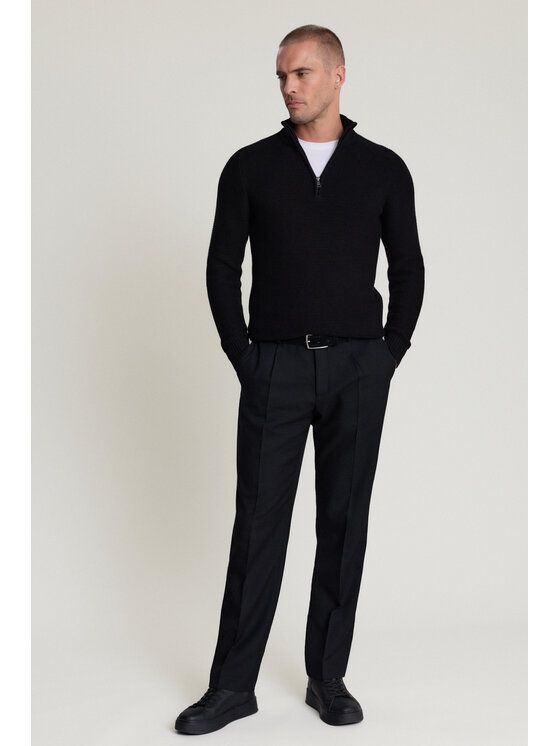Próchnik Próchnik Sweter PM20 SW073226000092 Czarny Regular Fit