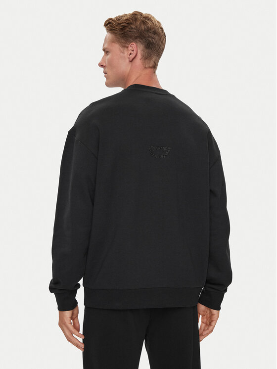 adidas adidas Majica dugih rukava Embroidered IS2035 Crna Loose Fit