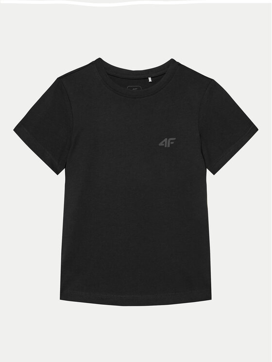 4F Tričko 4FJWMM00TTSHM1626 Čierna Regular Fit