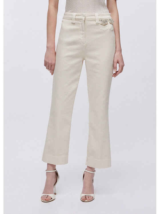 Liu Jo Liu Jo Pantaloni di tessuto CA6232T1819P9581 Beige Regular Fit