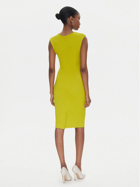 Rinascimento Rinascimento Коктейлна рокля CFC0122548003 Зелен Regular Fit