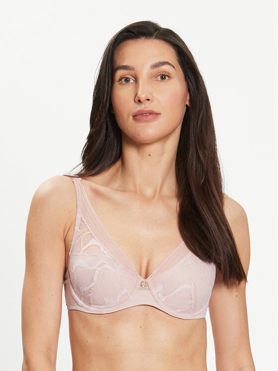 Chantelle Krūšturis ar stīpiņu True Lace C11M20 Rozā