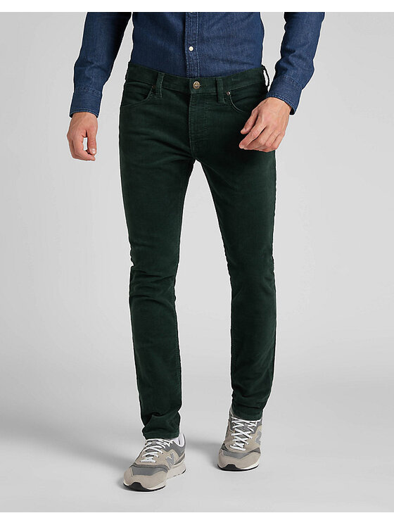 Lee Lee Jeansy LUKE Zielony Slim Fit